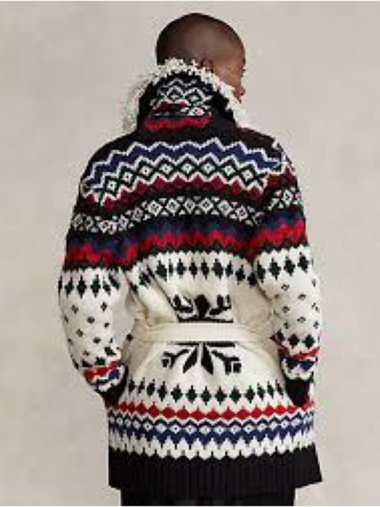Ralph Lauren Sweaters - Polo Ralph Lauren NWT | Fair Isle Knit Cardigan Coatigan in Cream, Navy & Red
